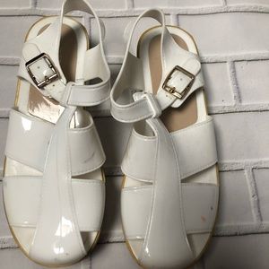 Plastic platform sandal